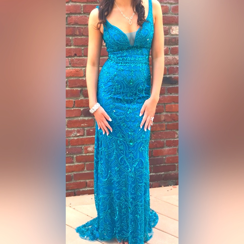 Sherri Hill Long Sequin Dress